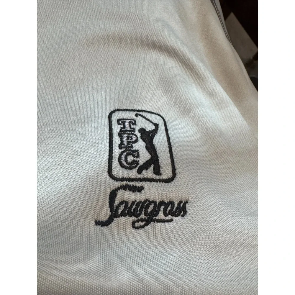 Under Armour TPC Sawgrass Quarter-Zip Pullover Men's Large LG Gray Fleece Golf L
